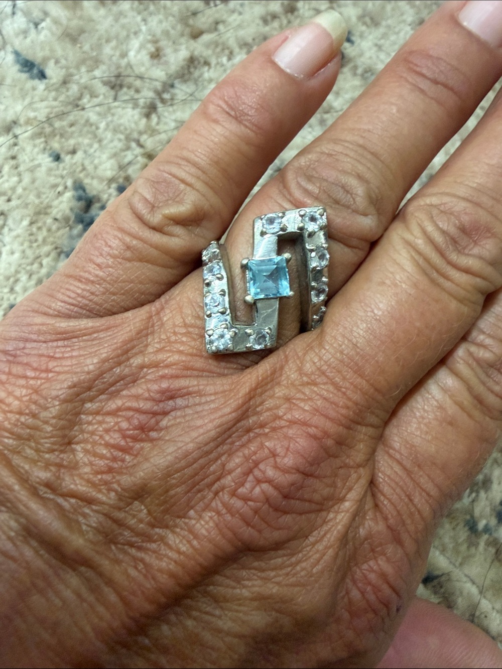 Blue Topaz Sterling Silver ring